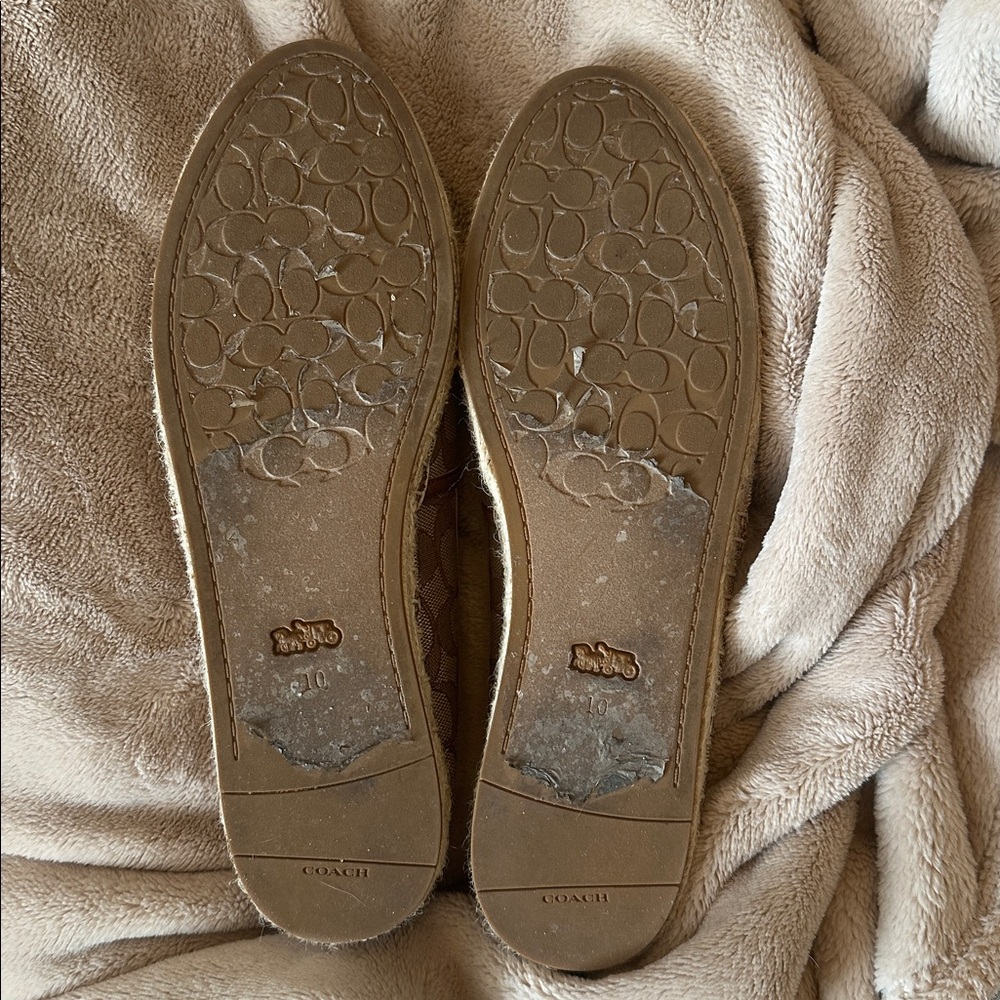 Coach Branded Espadrilles Closed Toe Flat - Picture 5 of 5